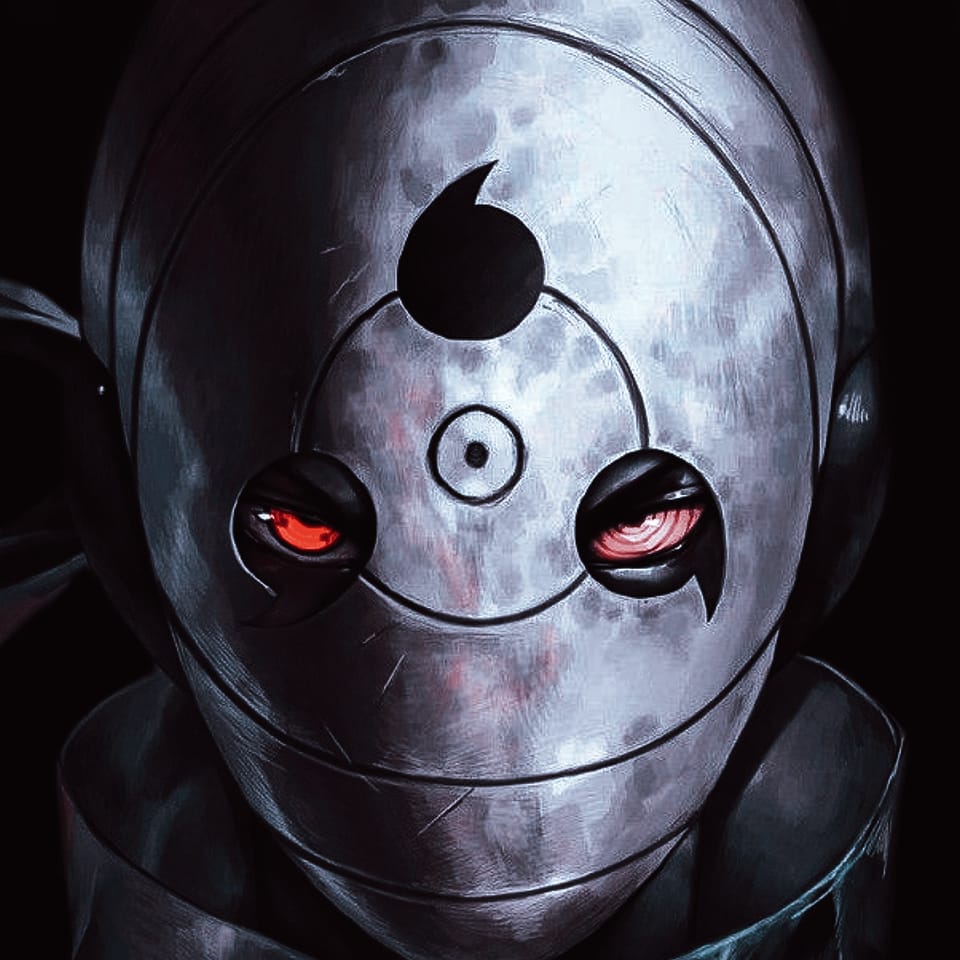 Belligerently's avatar: a scarred silver mask with glowing red eyes.